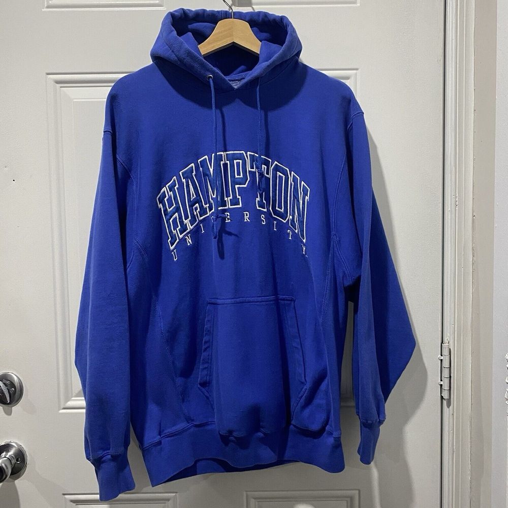 Vintage‎ Steve & Barry's Hampton University Men's M Hoodie Blue Pullover